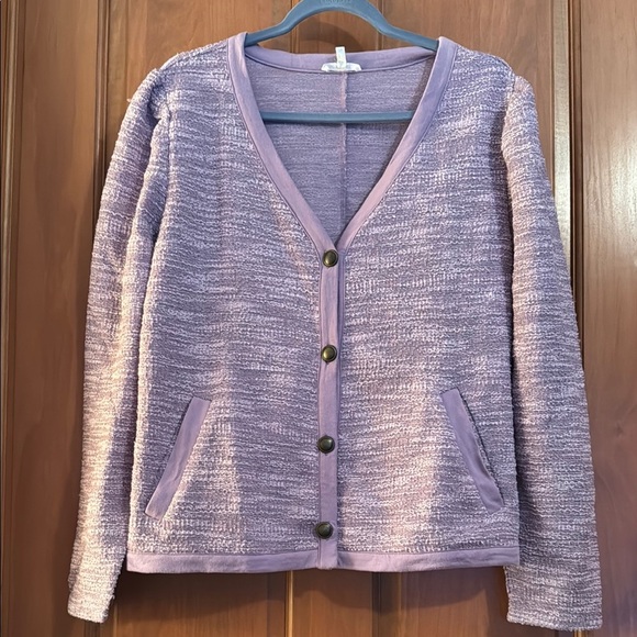 Maurices Jackets & Blazers - Maurices Purple Button-Up Cardigan Jacket